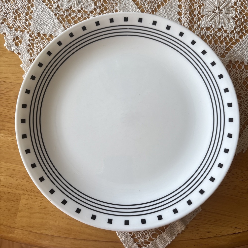 Corelle CITY BLOCK Dinner Plates Set of 4 Size 10 1/4"